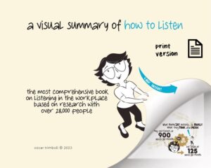 how to listen - the most comprehensive book about listening in the workplace - visual edition - print version